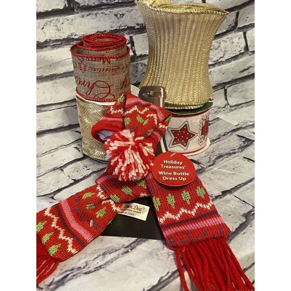 Mixed Lot Vintage Rolls Holiday Christmas Ribbon/Very Beautiful Ribbons! - Picture 2 of 4